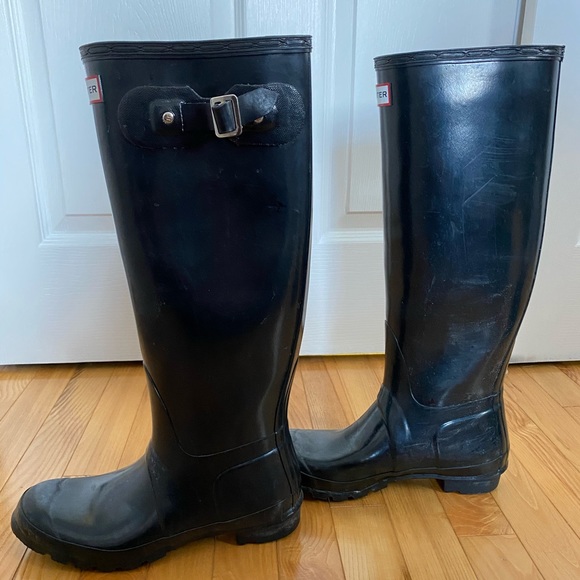 Hunter Women’s Tall Rain Boot w/ Fleece Lining - Picture 3 of 8